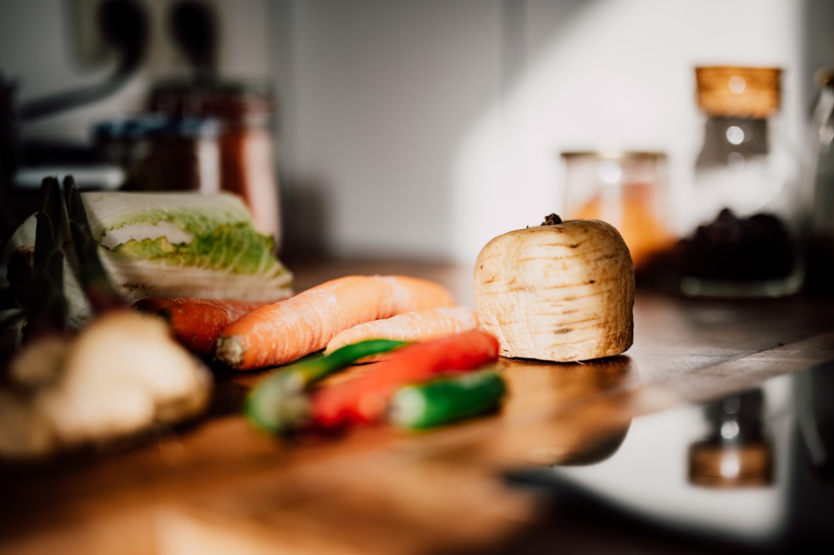 Healthy colorful vegetables and ingredients